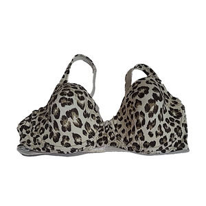 Victoria's Secret Tan Leopard Print Adjustable Underwire Minimizer‎ Bra Size 36C